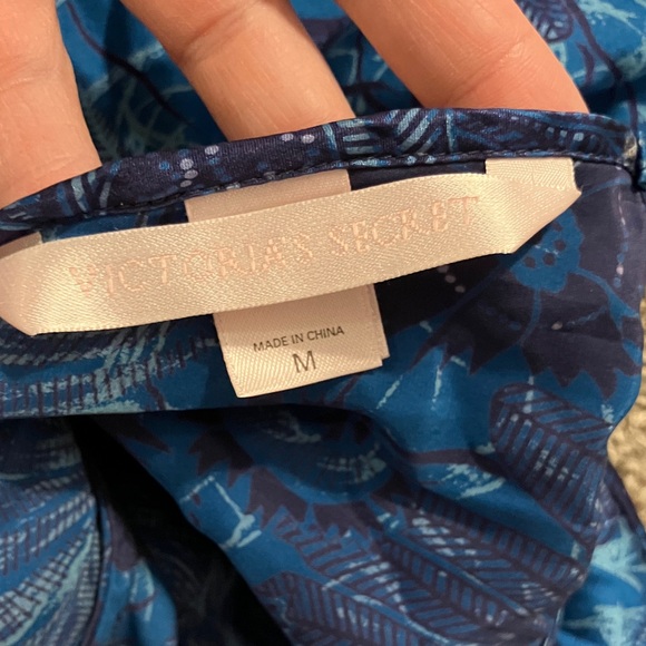 Victoria's Secret Blue Floral Chemise Gown size Medium - Picture 5 of 5